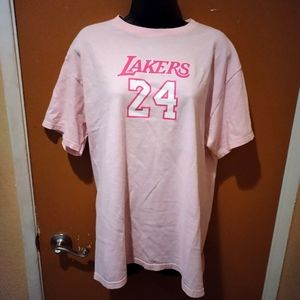 TTL NBA Lakers Pink Kobe Bryant T Shirt Size Large